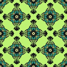 Green geometric seamless abstract vector