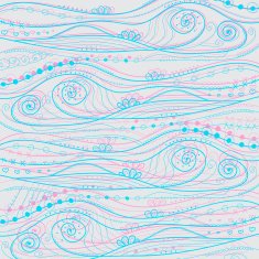 Waves pink and blue background
