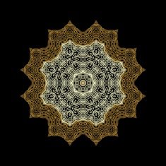 Decorative laced rosette