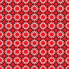 Seamless Ethnic African Star Flower Pattern
