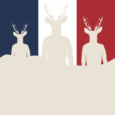 Silhouettes of hipsters N5