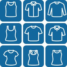 Set of t-shirts icon vector N11
