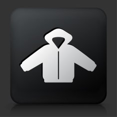 Black Square Button with Jacket