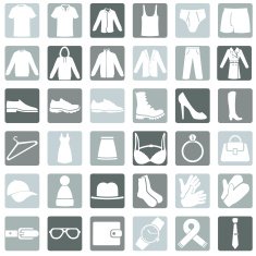 Vector Set of Wear Icons N5