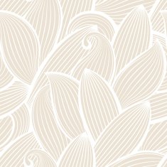 Vector seamless hand-drawn pattern with leaf N2