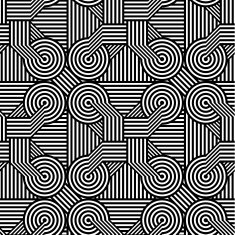 Op art circles and stripes (Seamless optical pattern n&deg; 2)