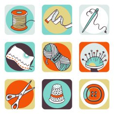 Sewing color icons