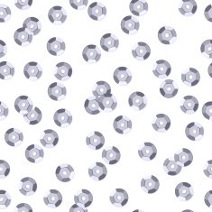 Silver sequins seamless pattern - white background