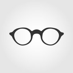 glasses icon flat design N2