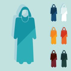 Flat design muslim N6