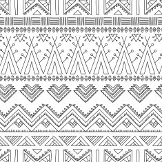 Ethnic ornamental textile seamless pattern N13