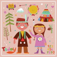 Holiday graphics in indian style N2