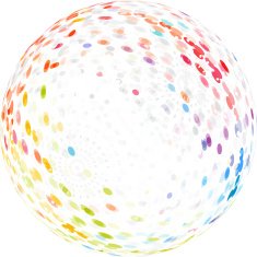 abstract color3D ball polka dot pattern background