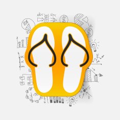 Drawing business formulas slippers N9