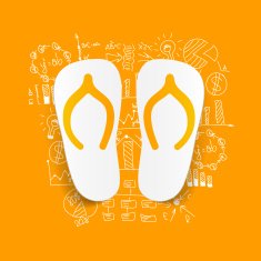 Drawing business formulas slippers N10
