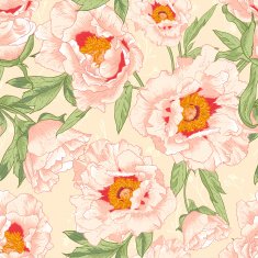 Beautiful tropical seamless flower background N3