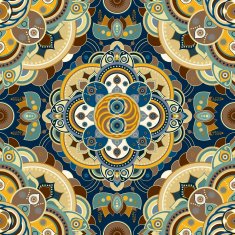 Vector seamless ornamental pattern in ethnic style N2