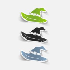 realistic design element witch hat N99