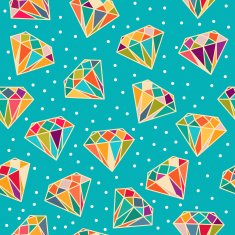 Seamless Pattern with Diamonds N4