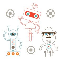 Robots characters designs