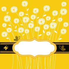 vector floral frame N11
