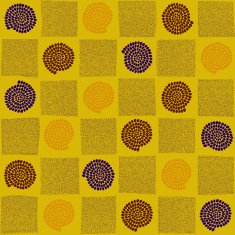 Checked hand drawn illustration with abstract elements Seamless vector pattern N2