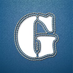 Denim jeans letter G