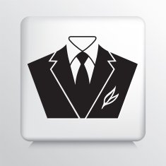 Square Icon With Tuxedo N2
