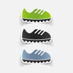 realistic design element sneakers N68