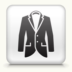 Square Button with Tuxedo interface icon