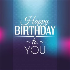 Birthday card in bright colors N4