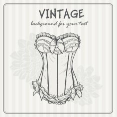 Vintage background with underwear N2