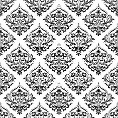 Vector Seamless Damask Pattern N5