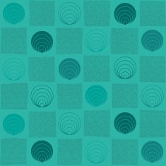 Checked hand-drawn illustration with abstract elements Seamless vector pattern N3