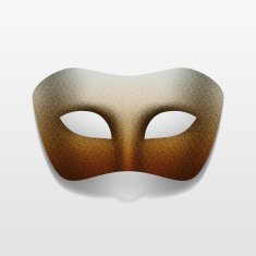 Vector Carnival Masquerade Party Mask Isolated on White