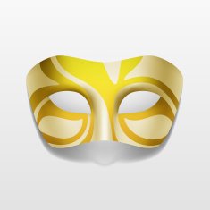 Vector Carnival Masquerade Party Mask Isolated on White N2