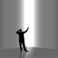 Vector silhouettes of businessman N15