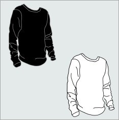 longsleeve t-shirt vector