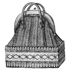 Victorian satchel engraving