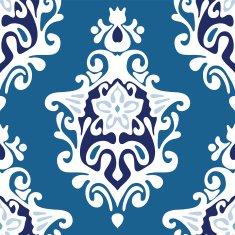 Damask flower vector seamless N2