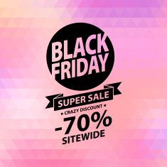 Black friday sale illustration