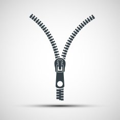 Vector icons zipper N2