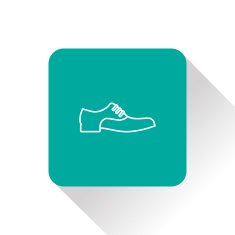 man shoe vector icon