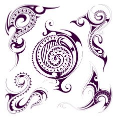Set of tribal tattoo shapes N2