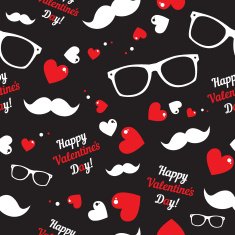 Hipster symbols Valentine's Day background N9