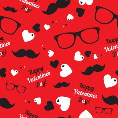 Hipster symbols Valentine's Day background N10