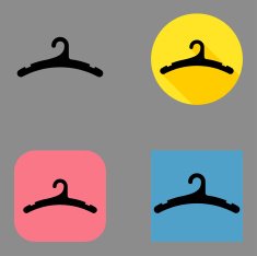 Flat Clothes Hanger icons