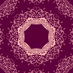 Abstract vector ornamental round mandala frame
