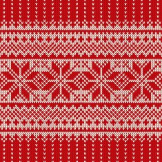 Christmas Sweater Design Seamless Holiday Knitted Pattern N2