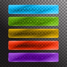 Set of colored web buttons N2